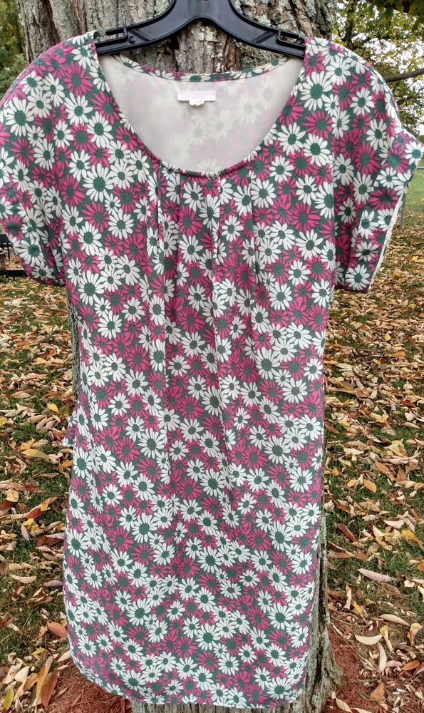 Tulle floral dress with back bow S